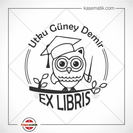 K 321 Daldaki Baykuş Kitap Damgası