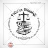 K 326 Kitapların Üzerinde Adalet Terazisi Kitap Damgası