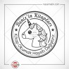 K 340 Unicorn Kitap Damgası Tasarımı