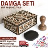MDF Ahşap Kutulu Kitap Damgası Seti 3