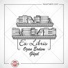 K 383 Kitaplık Tasarımlı Damga Mühür - Kaşematik Kişiye özel hediyelik Kitap mührü