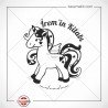 K 385 Unicorn Tasarımlı Kitap Mührü