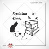 K 400 Kedi Gözlük Kuş ev Kitap Temalı Mühür