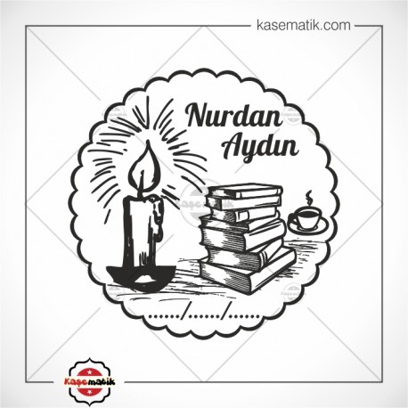 K 420 Mum Kitaplar ve Kahve Mühür Tasarımı