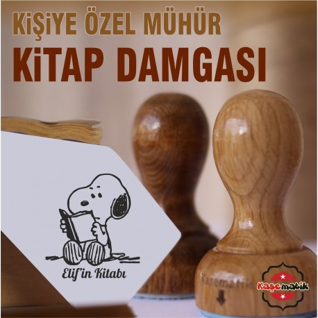 K 461 Snoopy Kitap Damgası