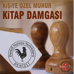 K 462 Denizli Horozu Kitap Damgası