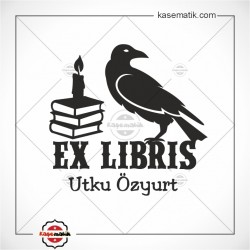 K 475 Kitap Mum Karga Ex Libris Kitap Mührü