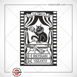 BK 39 Büyük Boy Ex Libris Mühür (5,4x8cm)