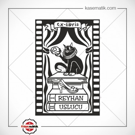 BK 39 Büyük Boy Ex Libris Mühür (5,4x8cm)