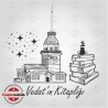 K 36 Kitap Çay Kız Kulesi Kitap Mührü